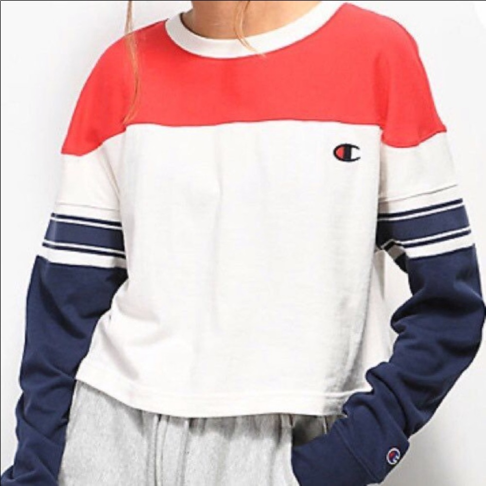 Champion Cropped Long Sleeve Top